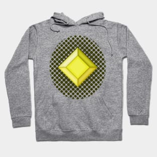 Yellow Diamond Gem Rounded Hoodie